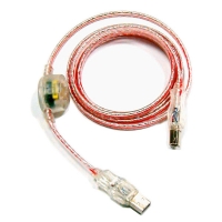 Кабель USB 2.0  4F(A) --- (B) 1.8M (светящийся) RED UF-1.8R