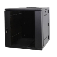 Серверный шкаф 19" 12U AW6612 (600x600x635мм), настенный, 1 секция, стекл. дверь, черный, RackPro